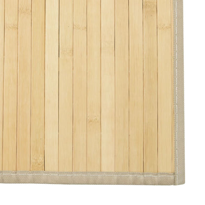 vidaXL Tapis rectangulaire naturel clair 60x500 cm bambou