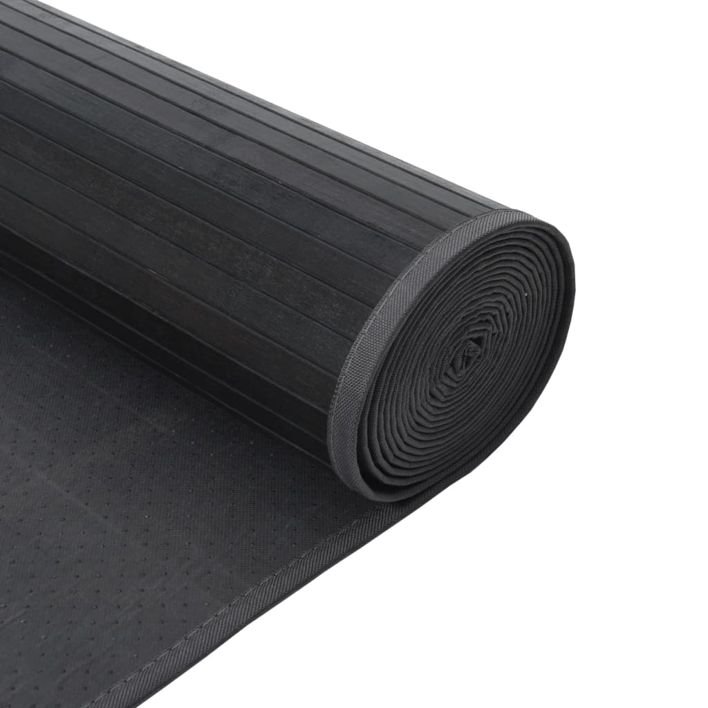 vidaXL Tapis rectangulaire gris 60x500 cm bambou