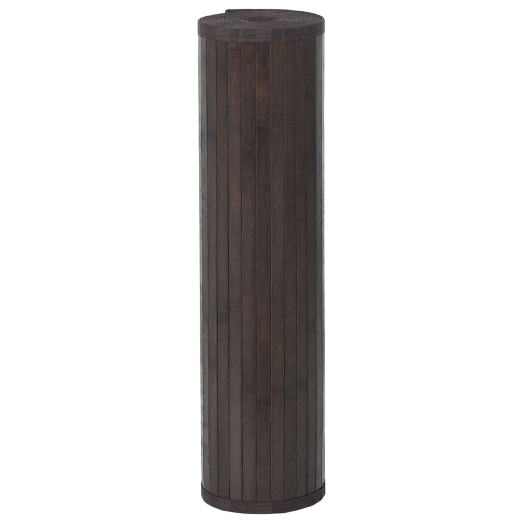 vidaXL Tapis rectangulaire marron foncé 60x500 cm bambou