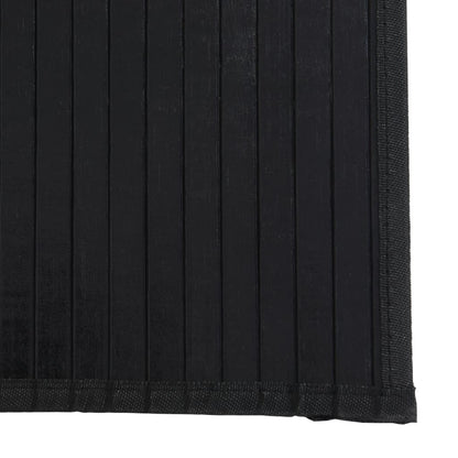 vidaXL Tapis rectangulaire noir 60x1000 cm bambou