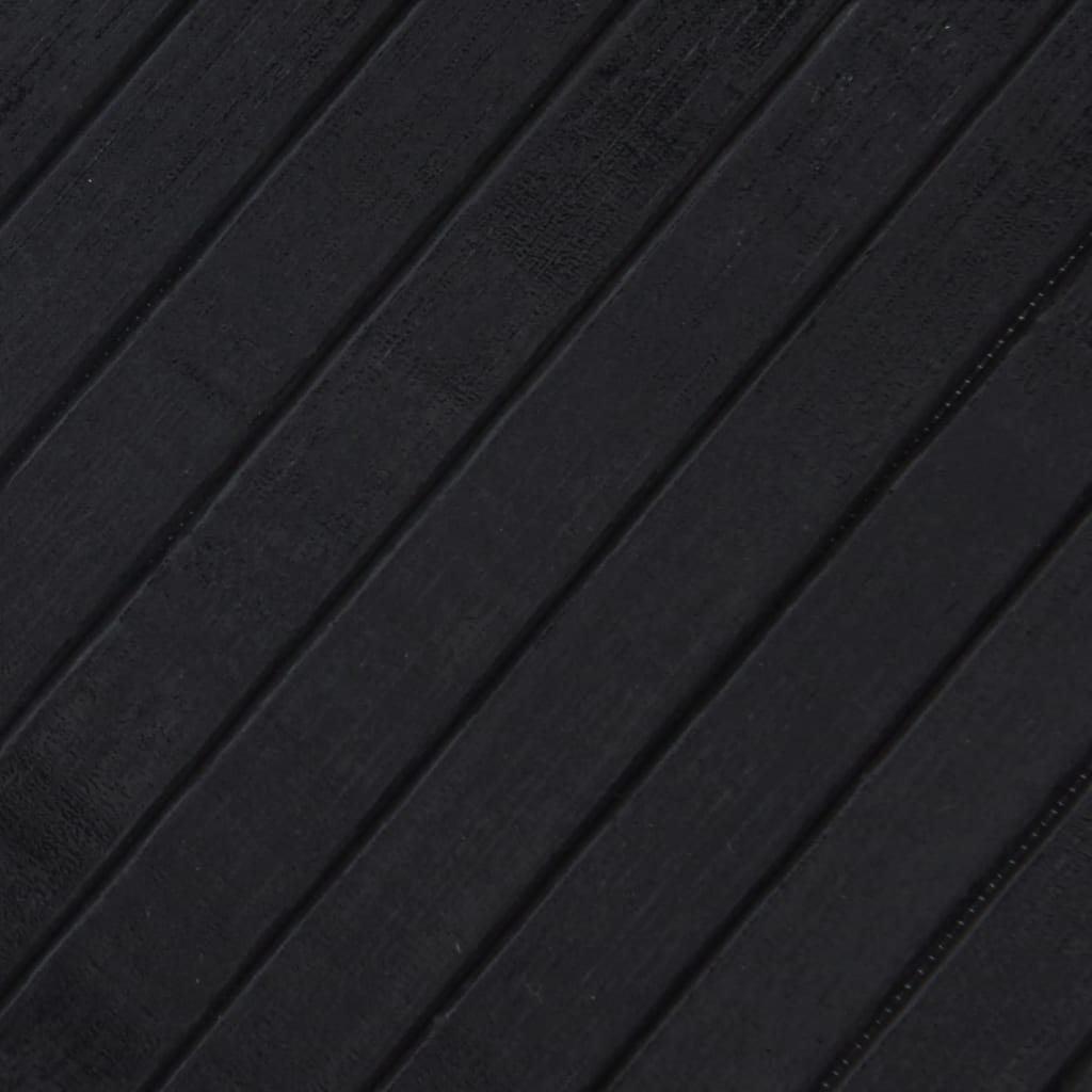 vidaXL Tapis rectangulaire noir 60x1000 cm bambou