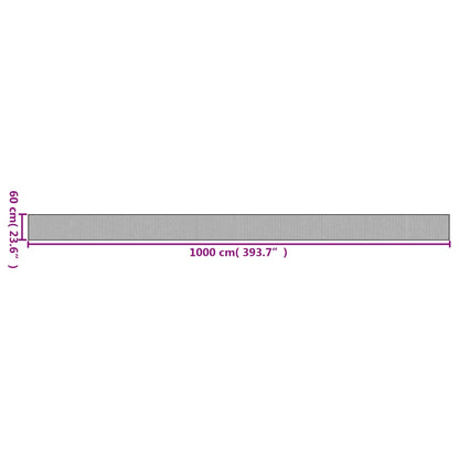 vidaXL Tapis rectangulaire naturel clair 60x1000 cm bambou