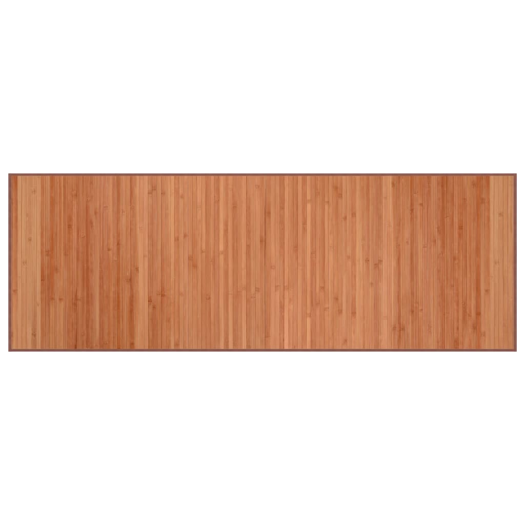 vidaXL Tapis rectangulaire marron 70x200 cm bambou