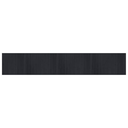 vidaXL Tapis rectangulaire noir 70x400 cm bambou
