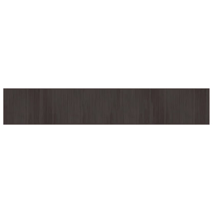 vidaXL Tapis rectangulaire marron foncé 70x400 cm bambou