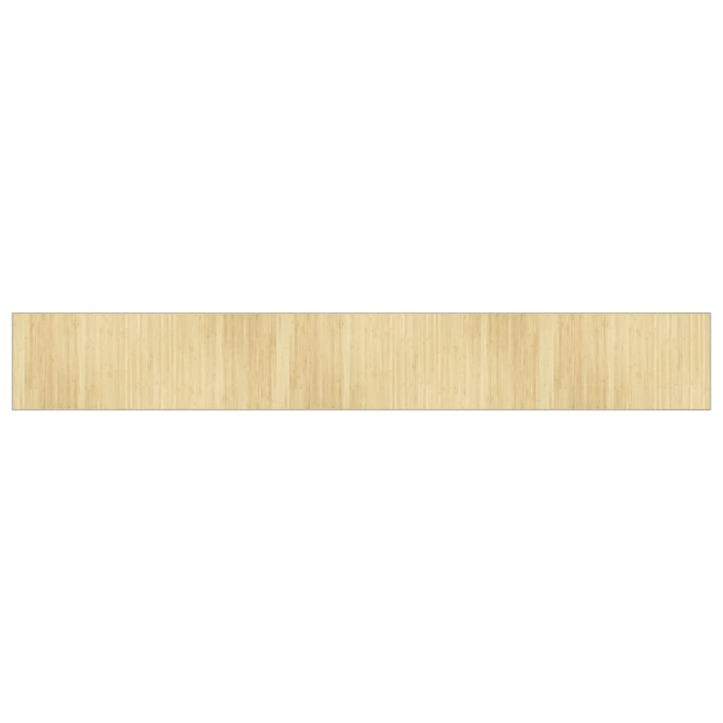 vidaXL Tapis rectangulaire naturel clair 70x500 cm bambou