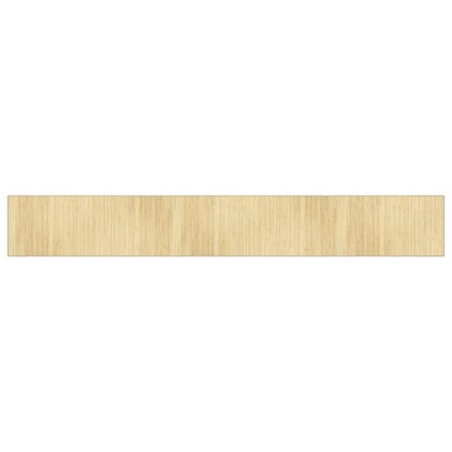 vidaXL Tapis rectangulaire naturel clair 70x500 cm bambou
