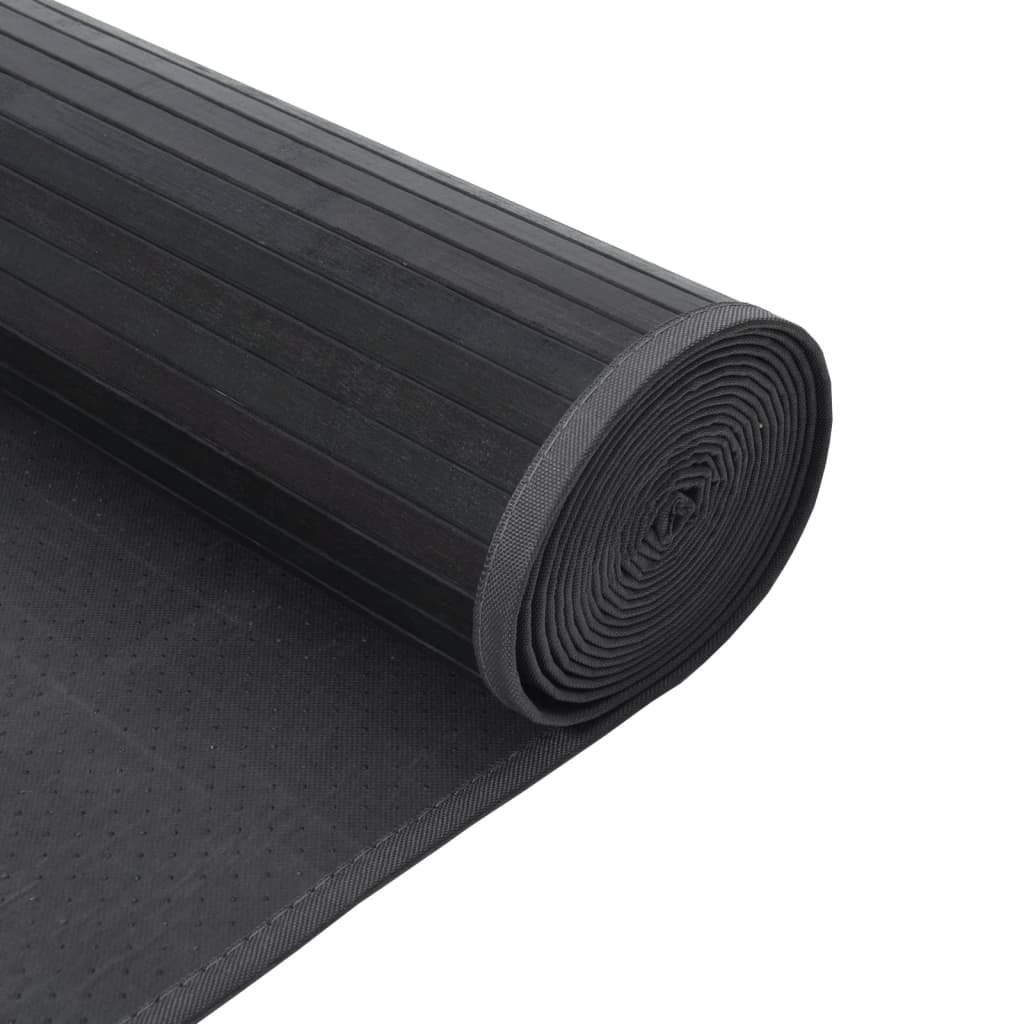 vidaXL Tapis rectangulaire gris 70x500 cm bambou