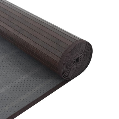 vidaXL Tapis rectangulaire marron foncé 70x500 cm bambou