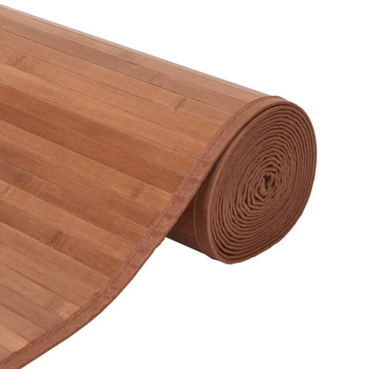 vidaXL Tapis rectangulaire marron 70x1000 cm bambou