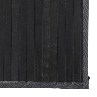 vidaXL Tapis rectangulaire gris 80x500 cm bambou