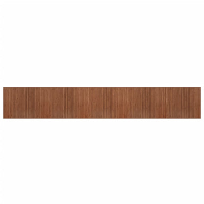 vidaXL Tapis rectangulaire marron 80x1000 cm bambou