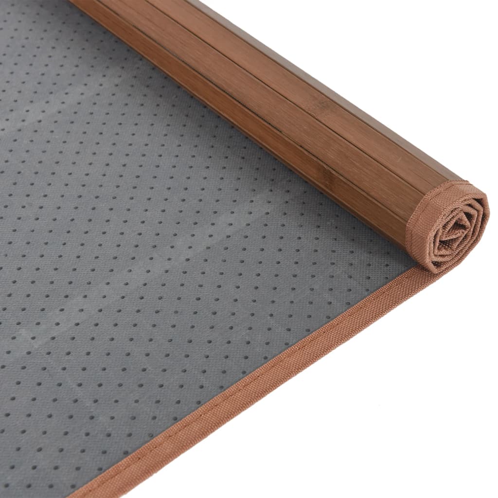 vidaXL Tapis rectangulaire marron 80x1000 cm bambou