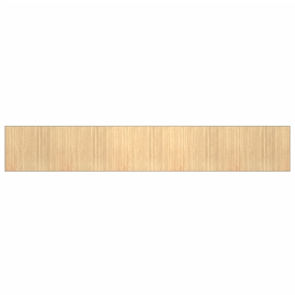 vidaXL Tapis rectangulaire naturel clair 80x1000 cm bambou