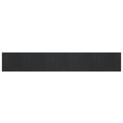 vidaXL Tapis rectangulaire gris 80x1000 cm bambou