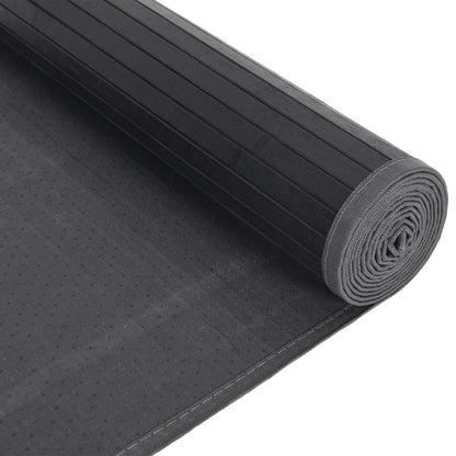 vidaXL Tapis rectangulaire gris 80x1000 cm bambou
