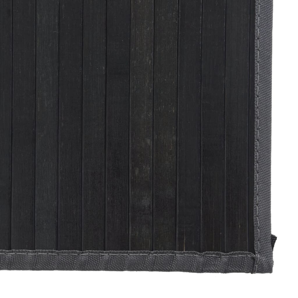 vidaXL Tapis rectangulaire gris 80x1000 cm bambou