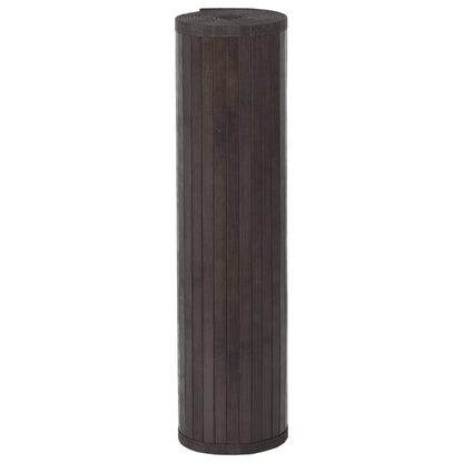vidaXL Tapis rectangulaire marron foncé 80x1000 cm bambou