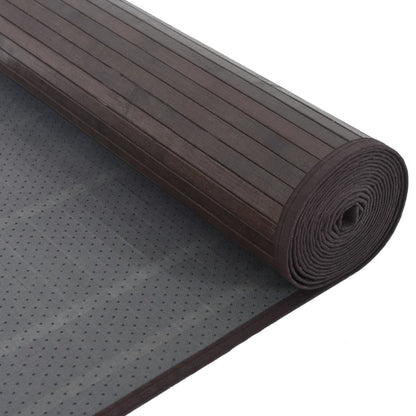vidaXL Tapis rectangulaire marron foncé 80x1000 cm bambou