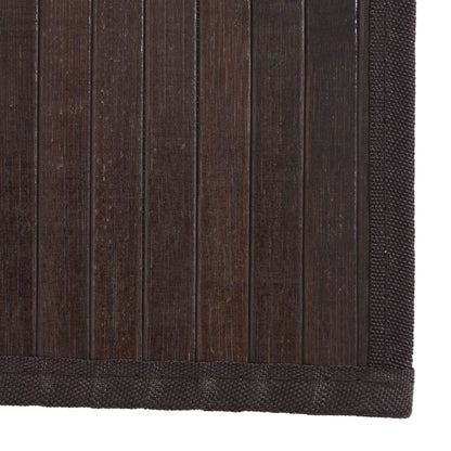 vidaXL Tapis rectangulaire marron foncé 80x1000 cm bambou