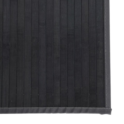 vidaXL Tapis carré gris 100x100 cm bambou