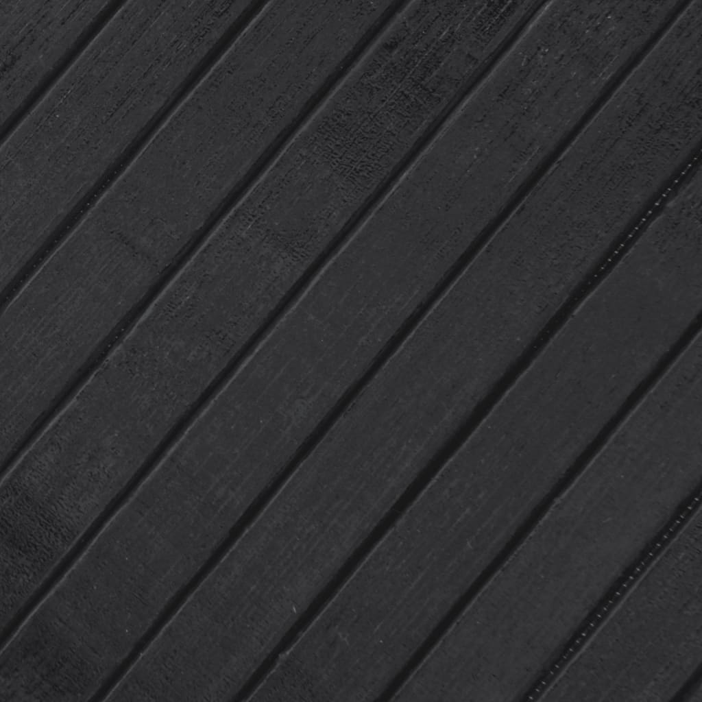 vidaXL Tapis carré gris 100x100 cm bambou