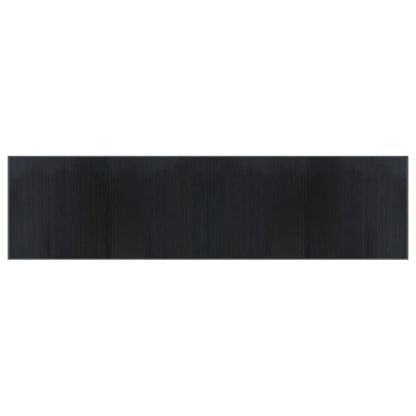 vidaXL Tapis rectangulaire gris 100x400 cm bambou