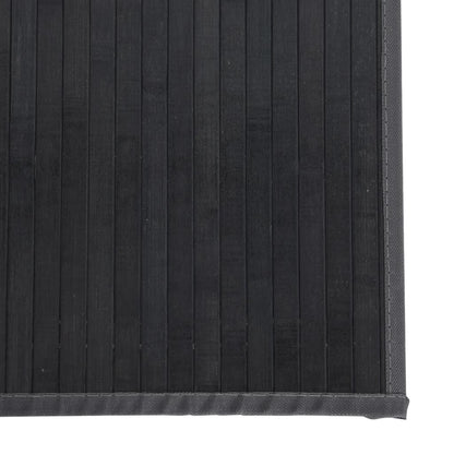 vidaXL Tapis rectangulaire gris 100x500 cm bambou