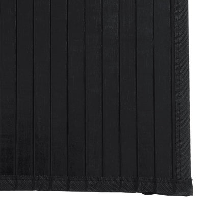 vidaXL Tapis rectangulaire noir 100x1000 cm bambou