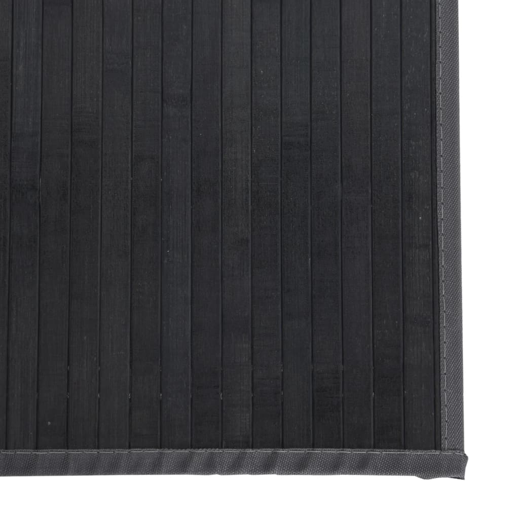 vidaXL Tapis rectangulaire gris 100x1000 cm bambou