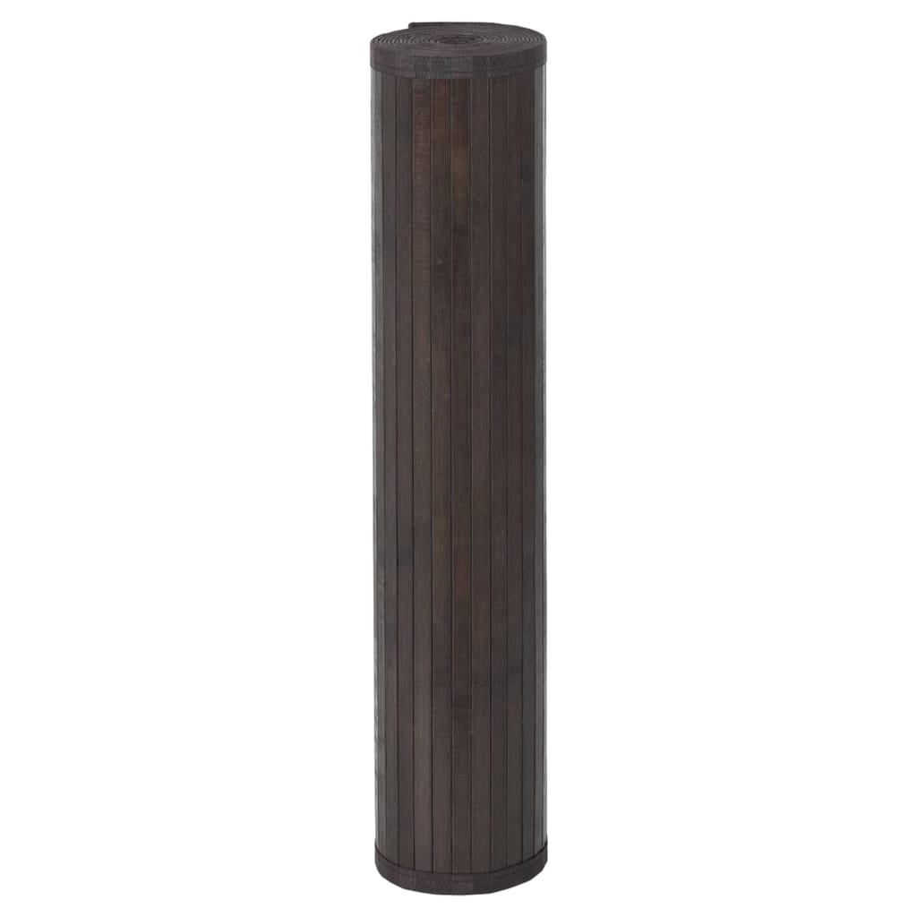 vidaXL Tapis rectangulaire marron foncé 100x1000 cm bambou
