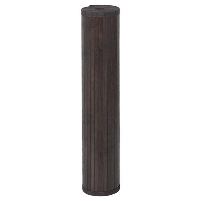 vidaXL Tapis rectangulaire marron foncé 100x1000 cm bambou