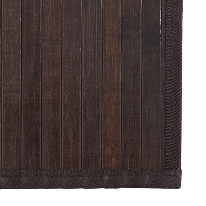 vidaXL Tapis rectangulaire marron foncé 100x1000 cm bambou