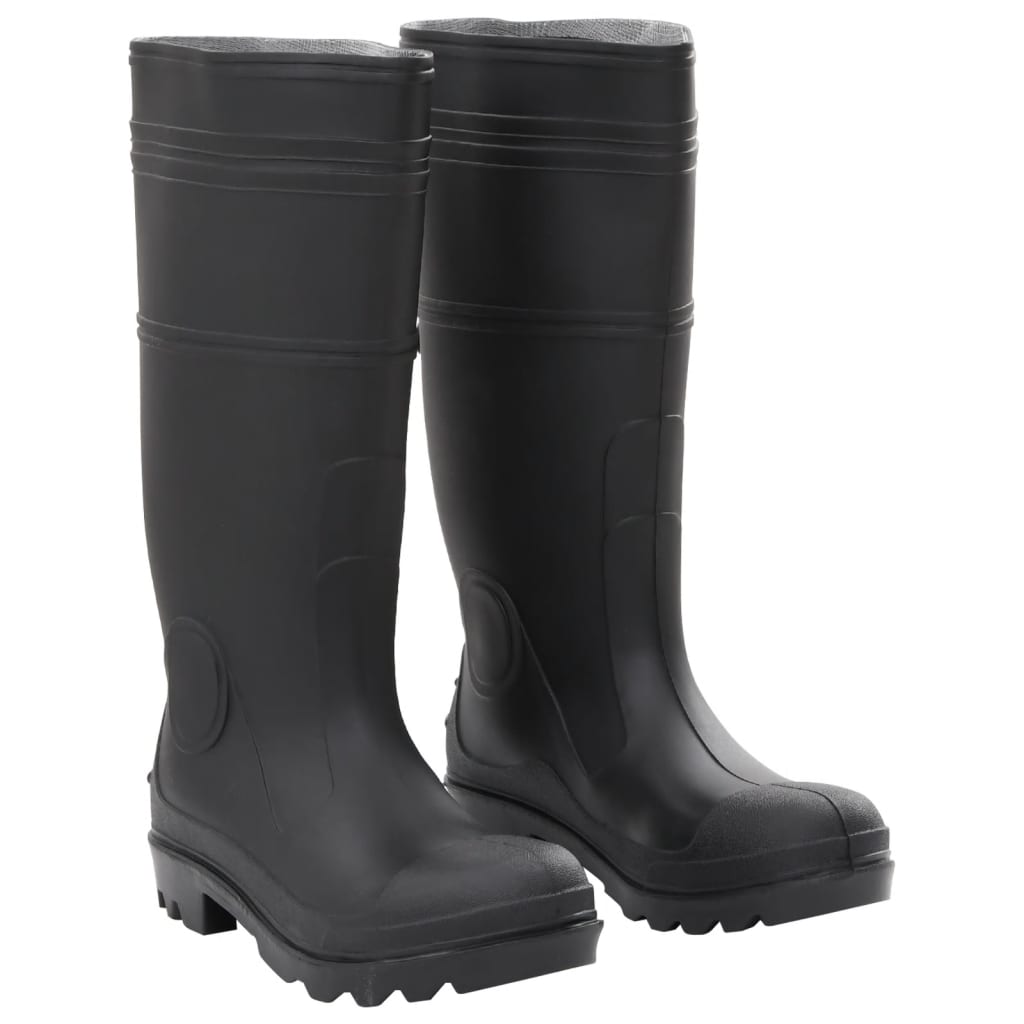 vidaXL Bottes de pluie noir taille 40 PVC