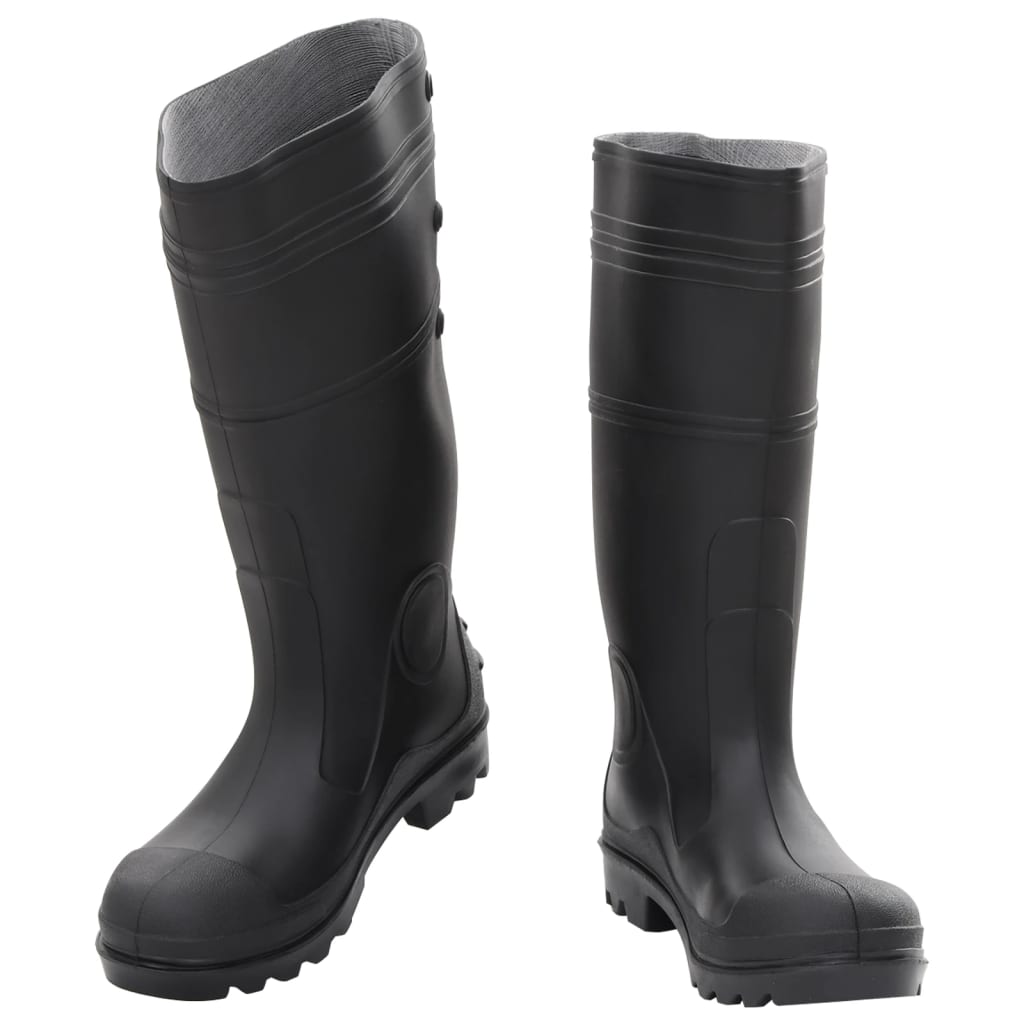 vidaXL Bottes de pluie noir taille 40 PVC