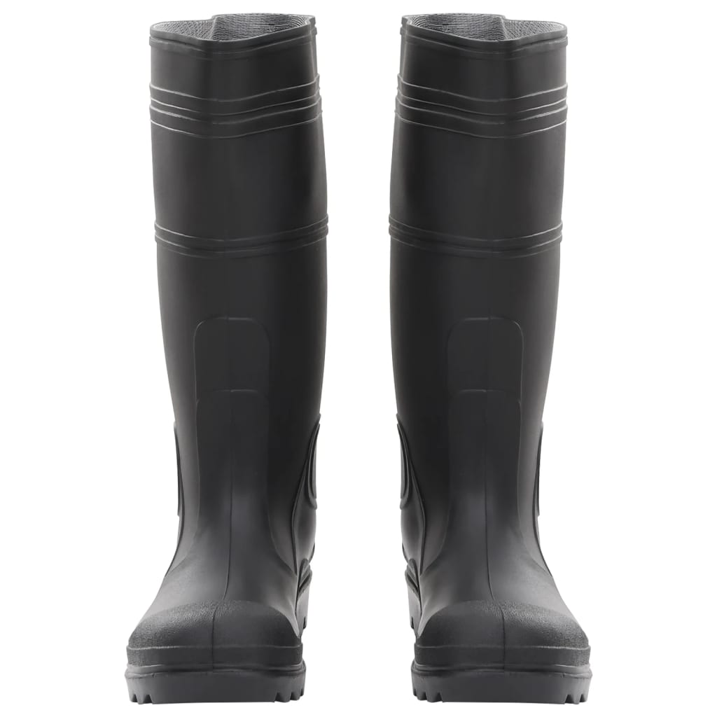 vidaXL Bottes de pluie noir taille 40 PVC