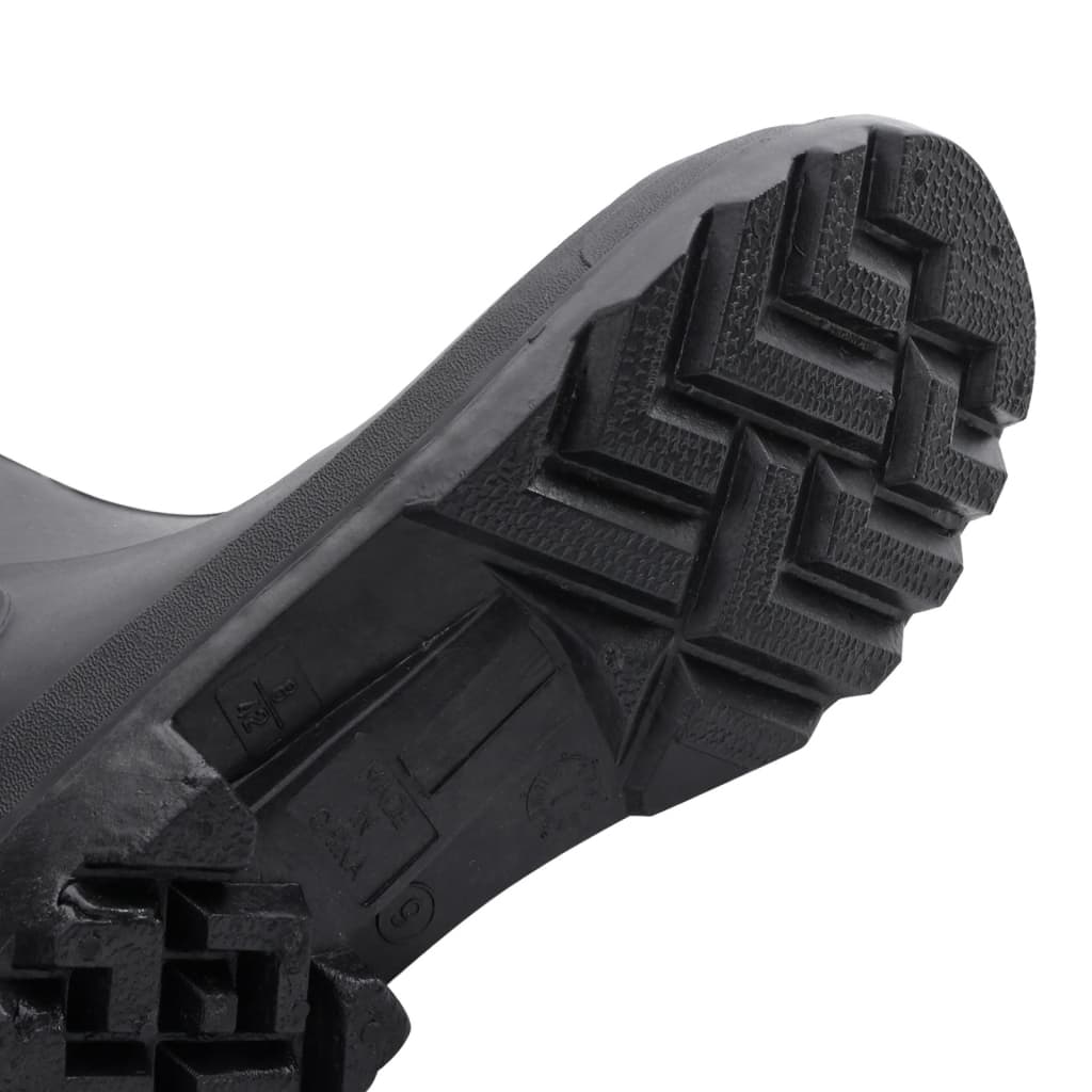 vidaXL Bottes de pluie noir taille 42 PVC
