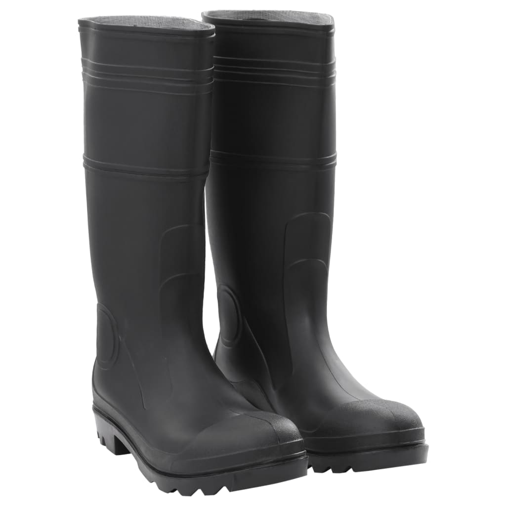 vidaXL Bottes de pluie noir taille 44 PVC