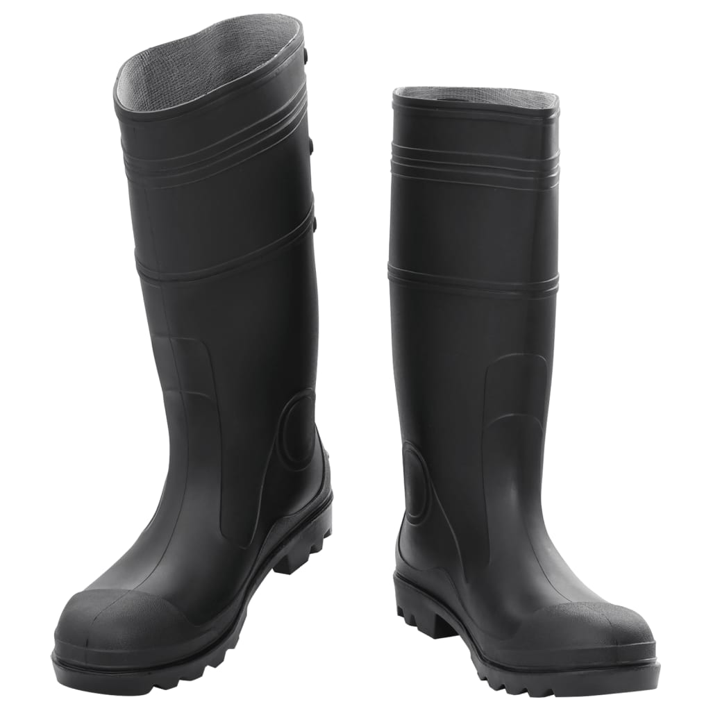 vidaXL Bottes de pluie noir taille 44 PVC