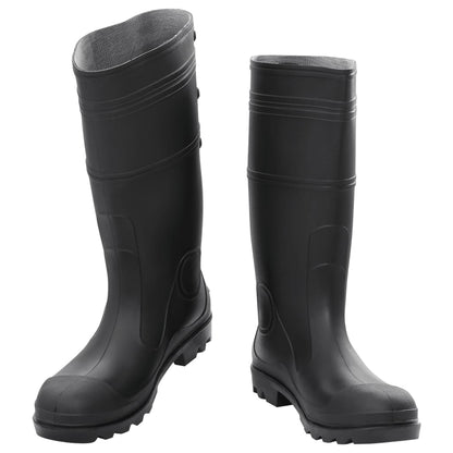 vidaXL Bottes de pluie noir taille 44 PVC