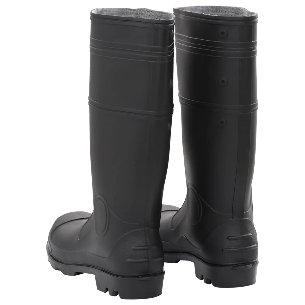 vidaXL Bottes de pluie noir taille 44 PVC