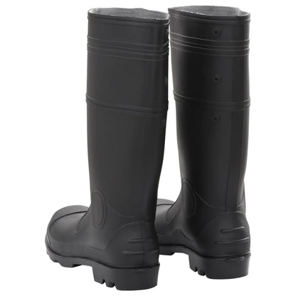 vidaXL Bottes de pluie noir taille 44 PVC
