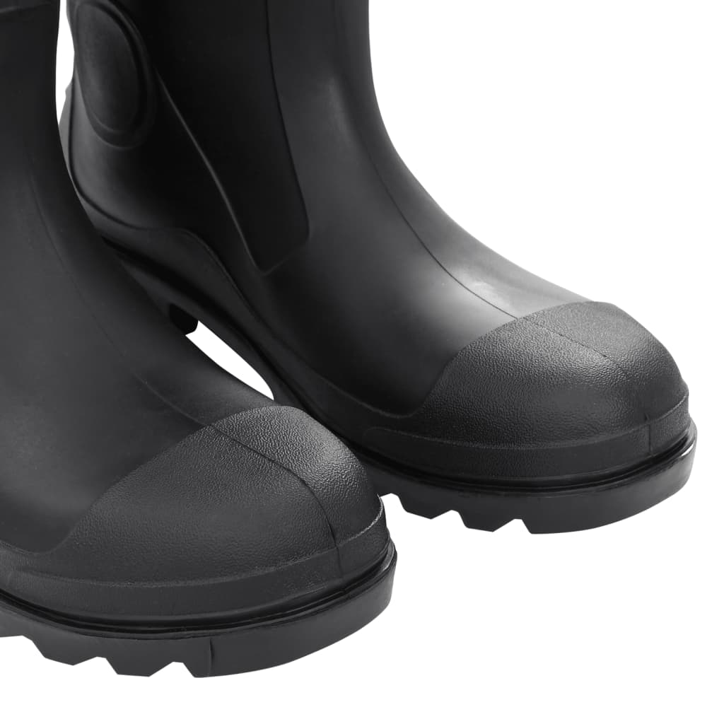 vidaXL Bottes de pluie noir taille 44 PVC