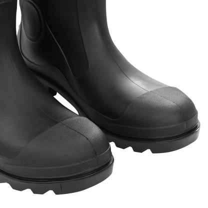 vidaXL Bottes de pluie noir taille 44 PVC