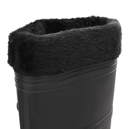 vidaXL Bottes de pluie avec chaussettes amovibles noir taille 38 PVC