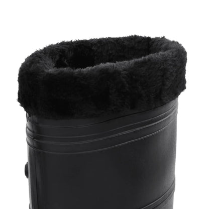 vidaXL Bottes de pluie avec chaussettes amovibles noir taille 41 PVC