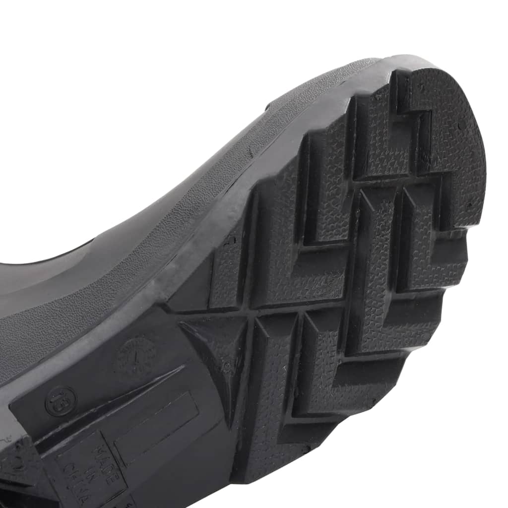 vidaXL Bottes de pluie avec chaussettes amovibles noir taille 46 PVC