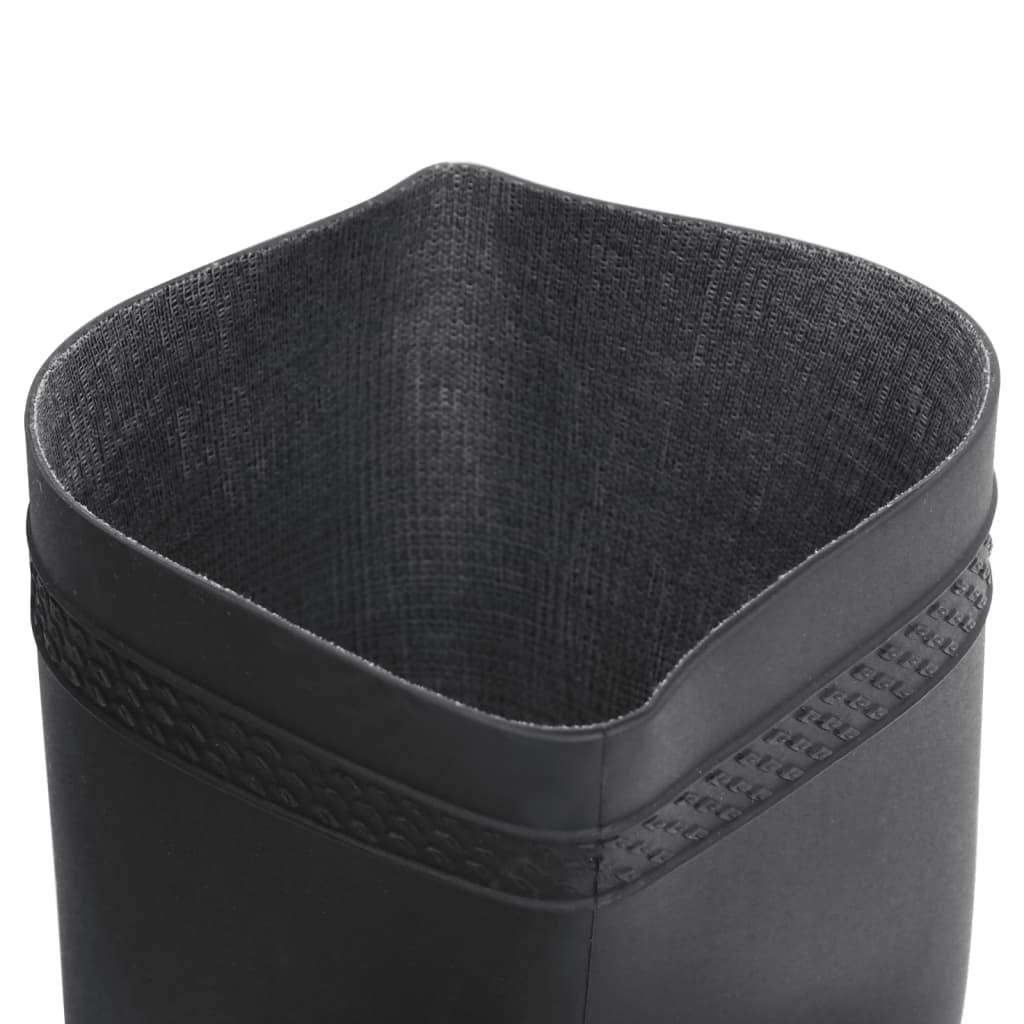 vidaXL Bottes de pluie noir taille 39 PVC