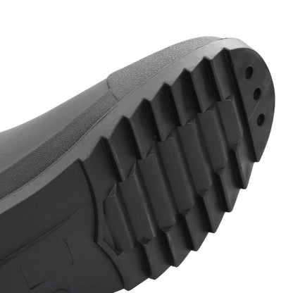 vidaXL Bottes de pluie noir taille 39 PVC