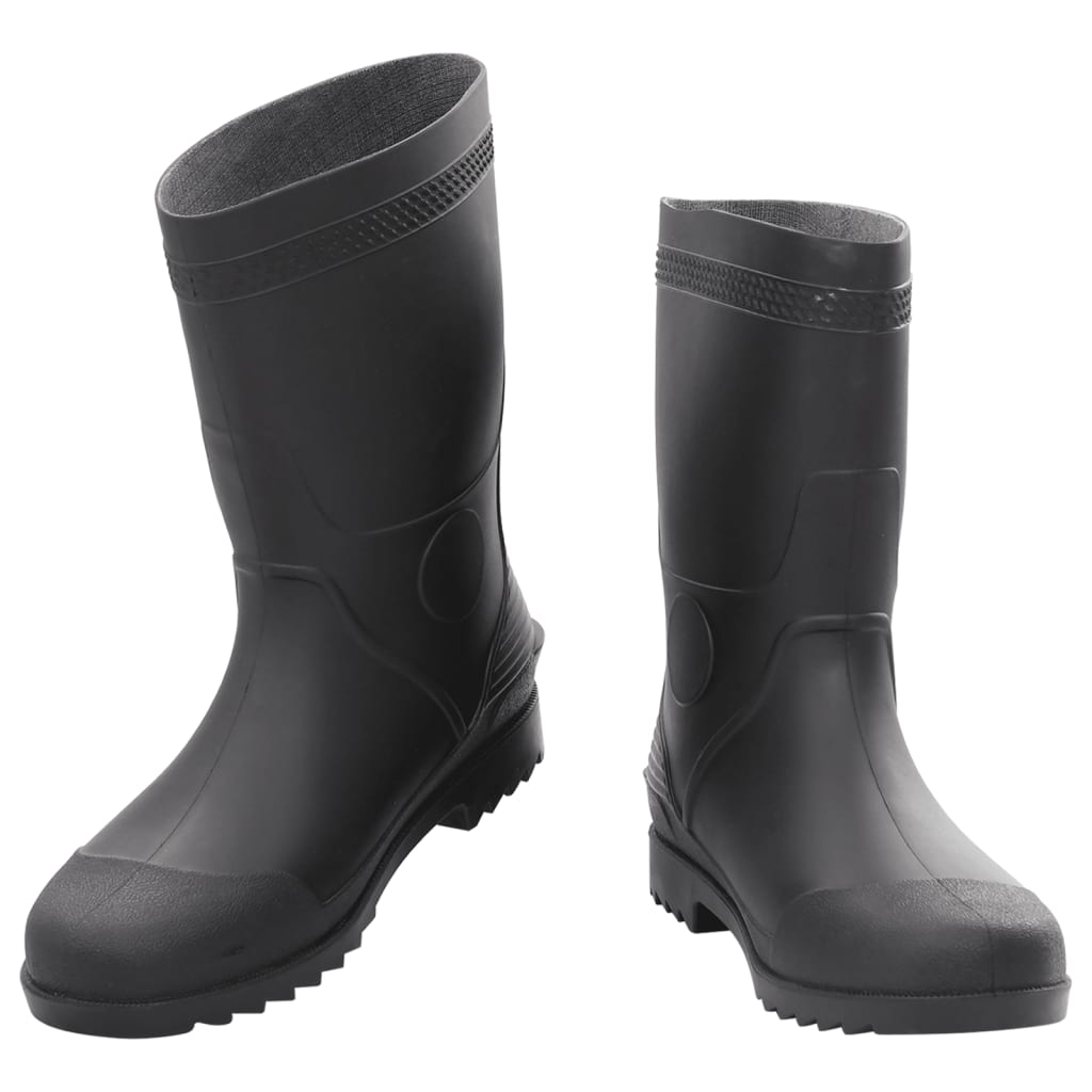 vidaXL Bottes de pluie noir taille 45 PVC